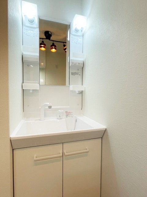 シャンプードレッサー付洗面台。　