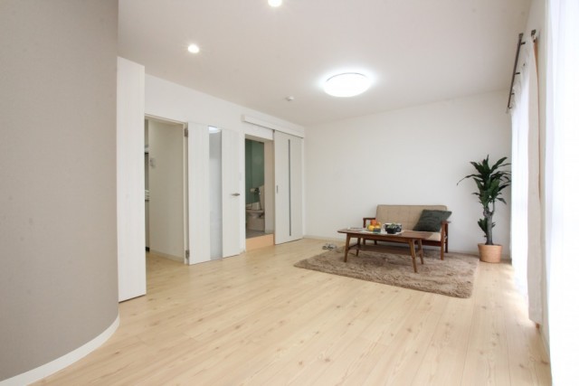 収納側からの眺め。スポットライト照明付き(シーリングライトは付きません)