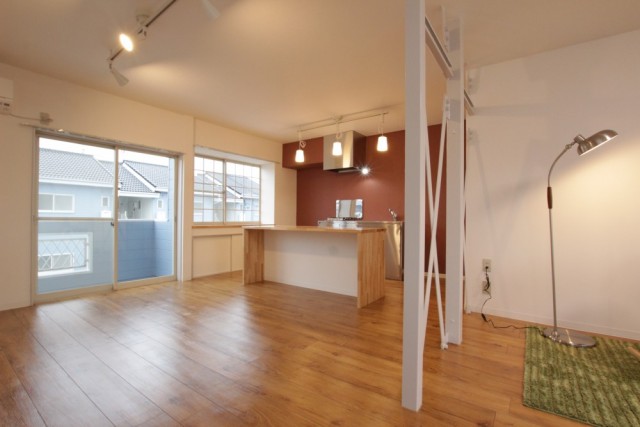 ここから眺めるキッチンもステキ！