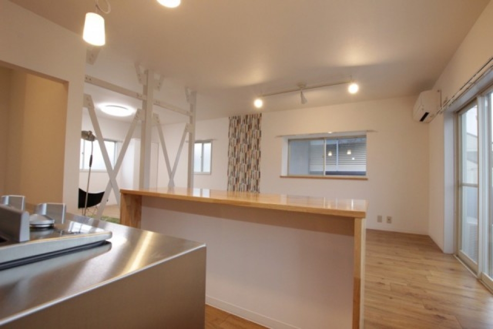 キッチンからの眺望。