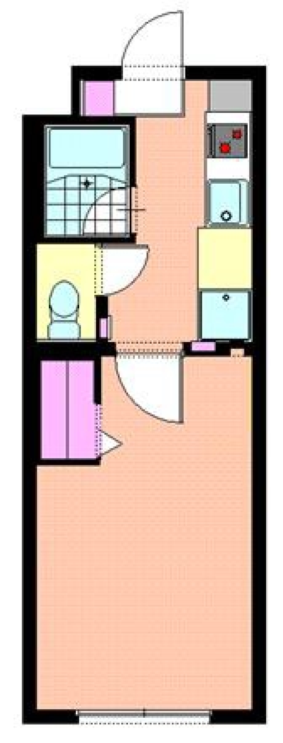 モダン空間　モノトーン&times;ライトグリーン。の間取り図