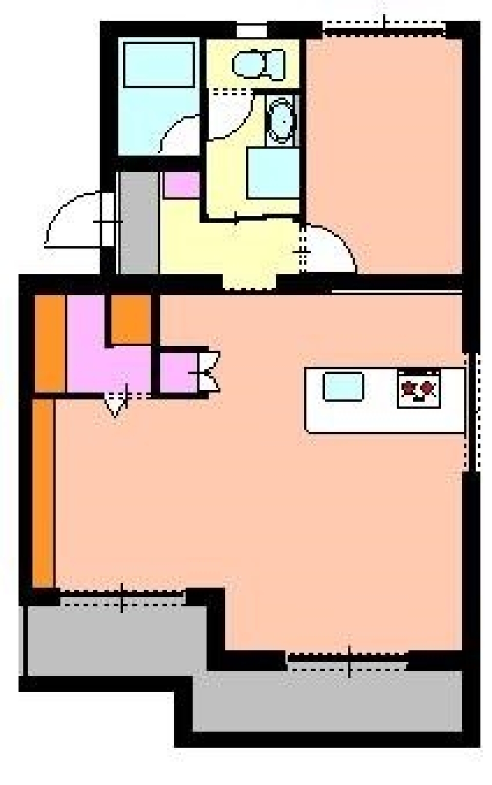 木のぬくもりを感じての間取り図