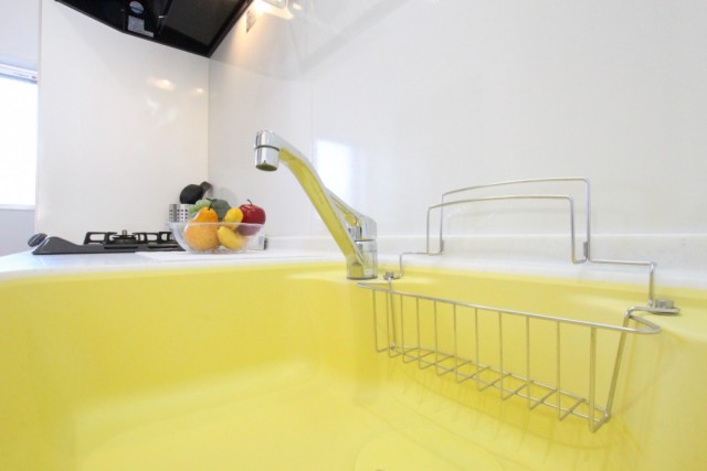 イエローシンクがとっても印象的。