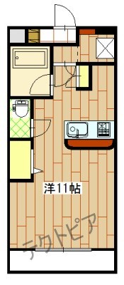 カウンターキッチンなのが嬉しい。
