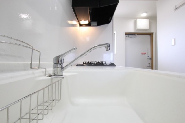 清潔感漂うキッチンスペース。