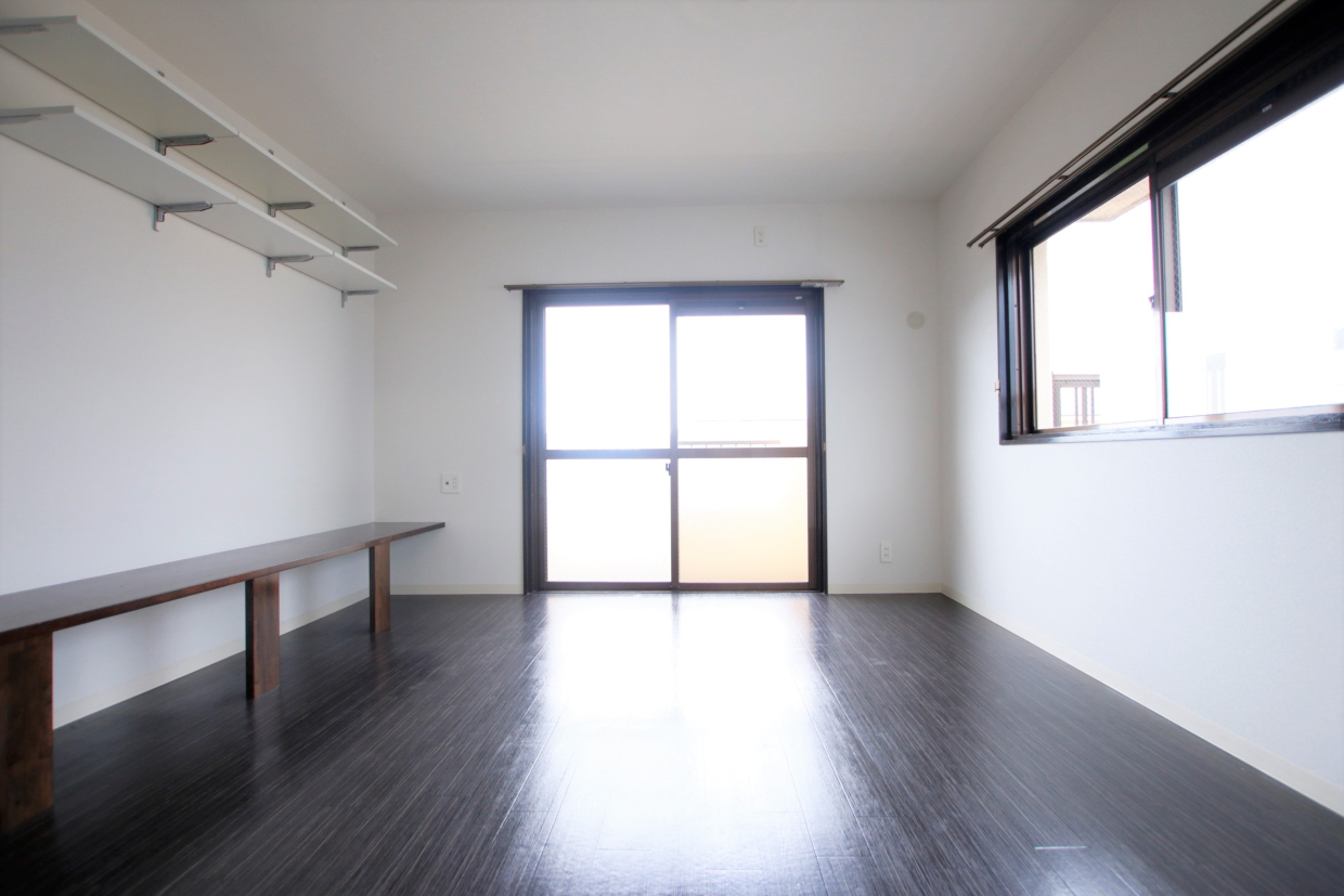 南向き最上階角部屋です