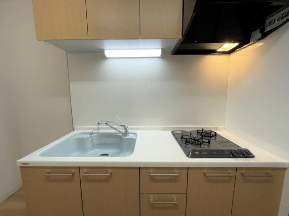 キッチンの様子　二口コンロが便利！