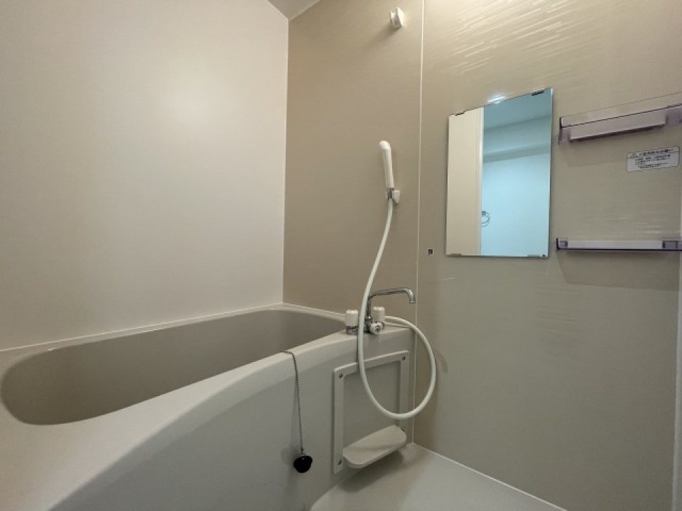 バスルームはシンプル。