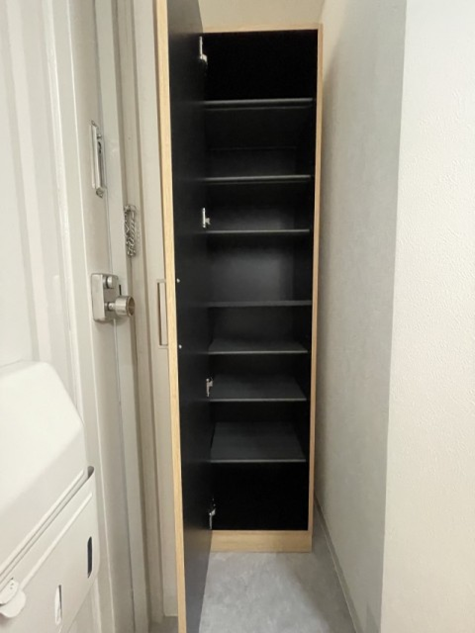 シューズボックス付き玄関。