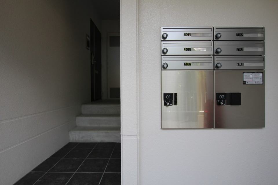 宅配BOX付きだから宅配の受け取りも安心。