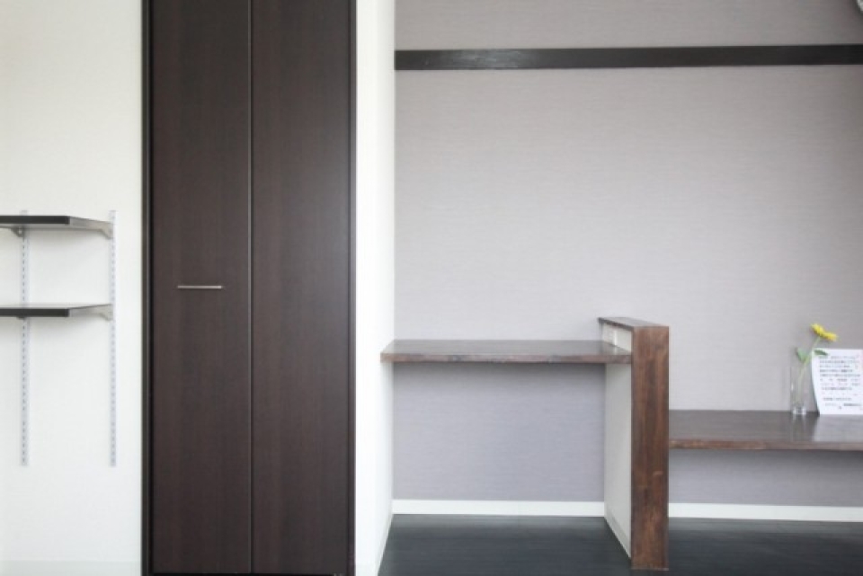 うれしい備え付け家具がある