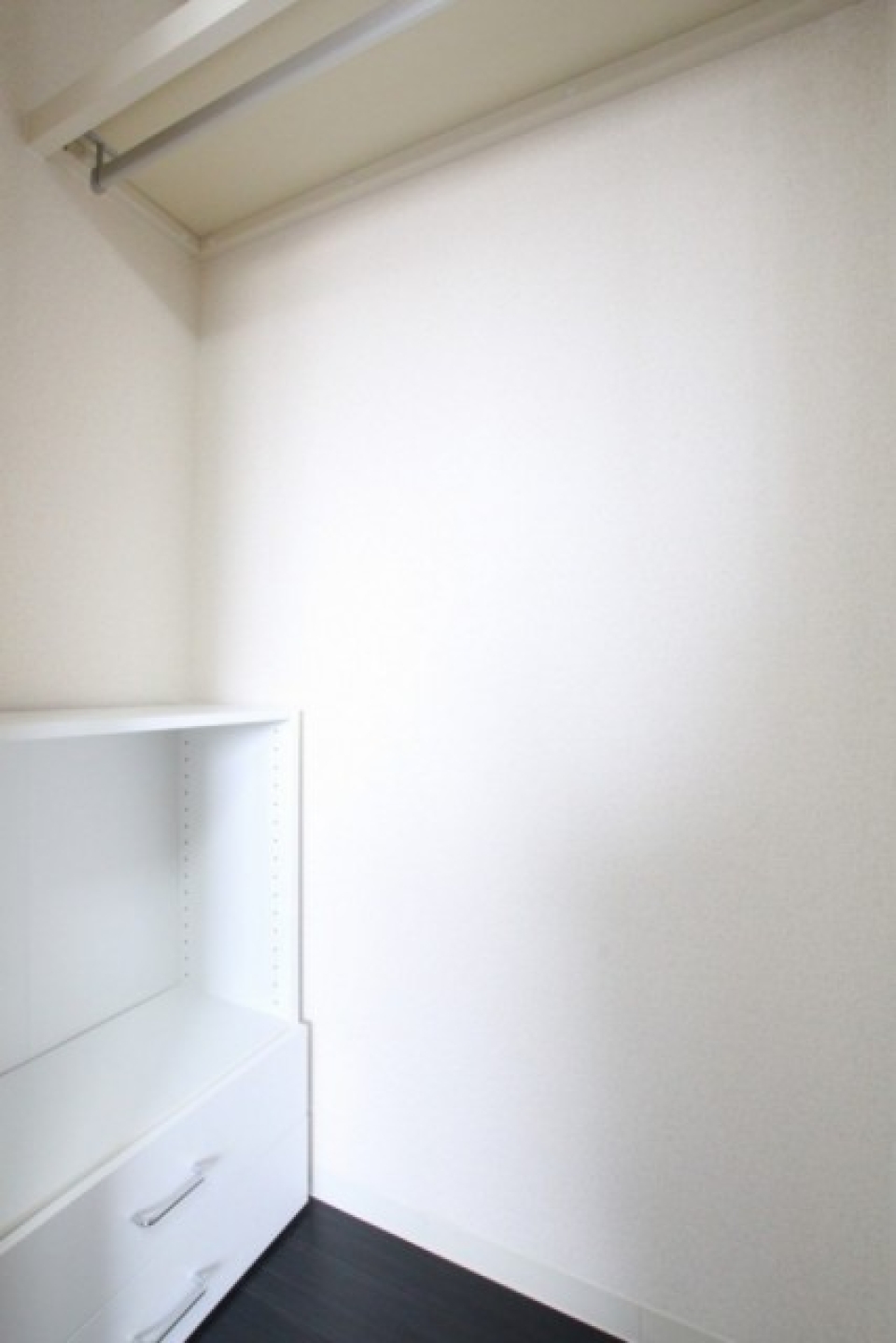 クローゼット内もコンパクトだけど天井いっぱい使えて機能的