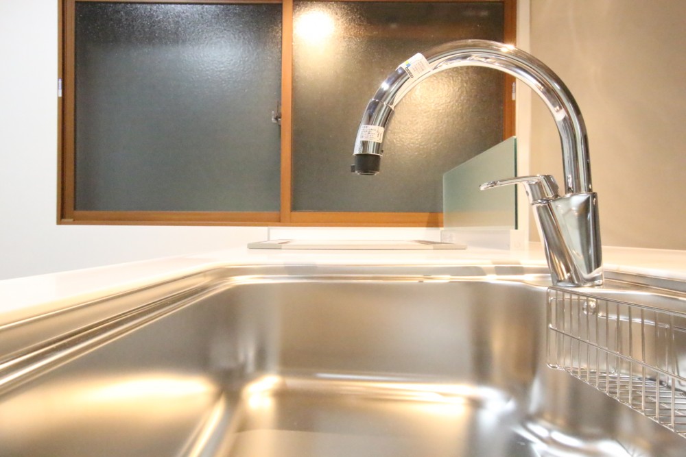 惚れ込んだキッチン水栓の曲線美。