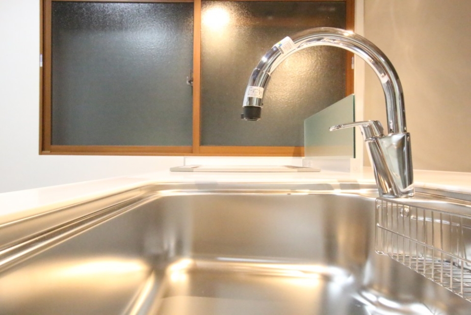 惚れ込んだキッチン水栓の曲線美。