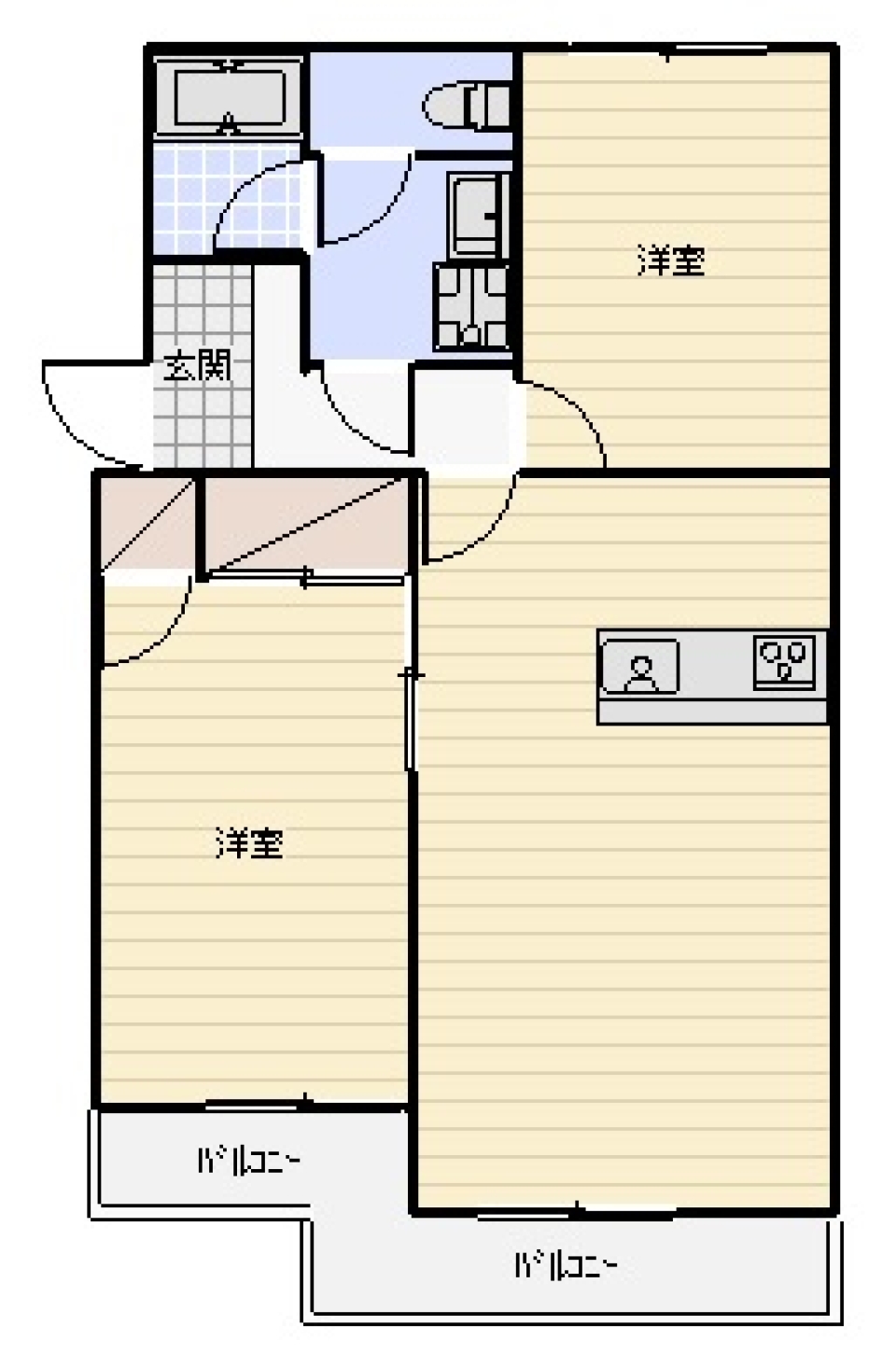 雪原に横たわるCattleの間取り図