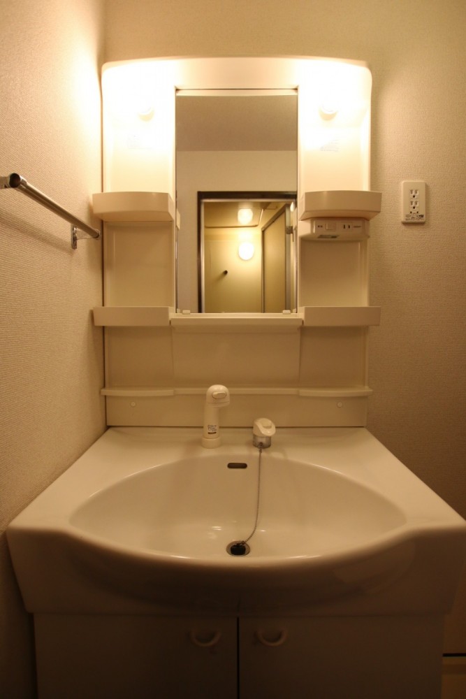 洗面台は普通な感じ。