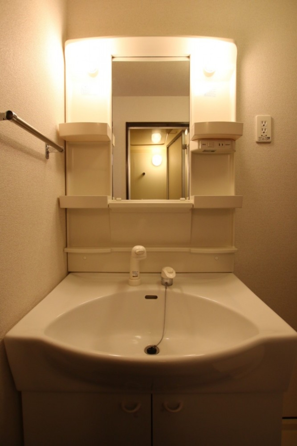 洗面台は普通な感じ。