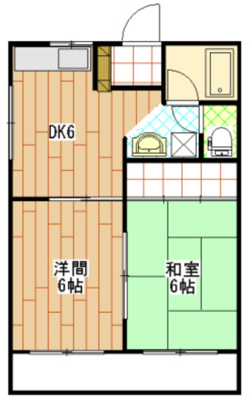 馬込川がチラッとの間取り図