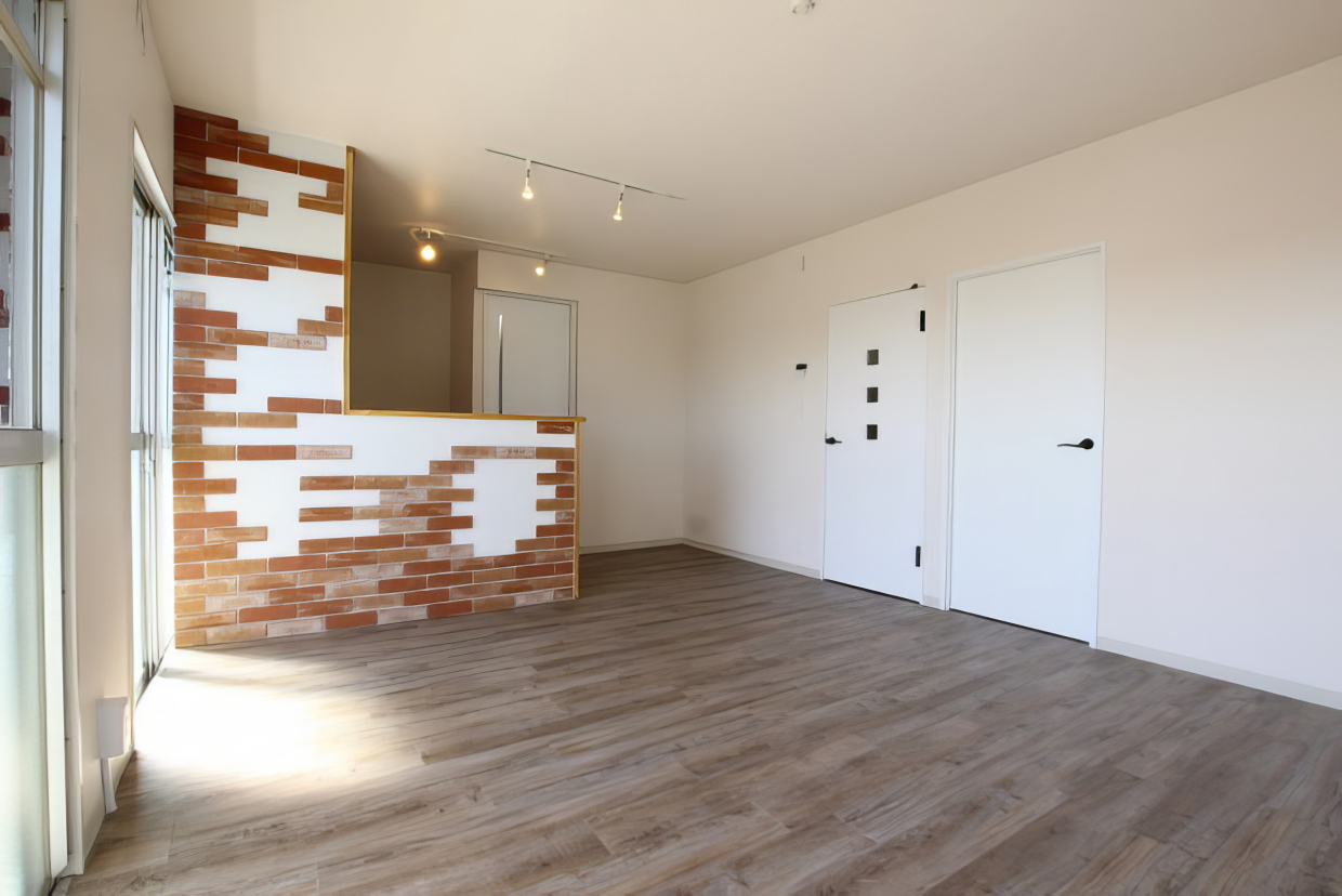 リビングは12帖。広いです。