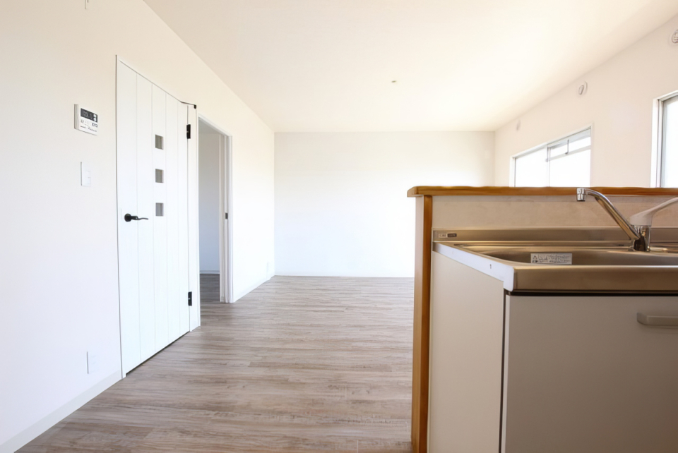 キッチンからの眺め。