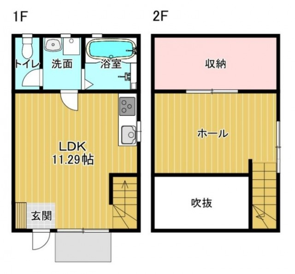 2階はまるで秘密基地の間取り図