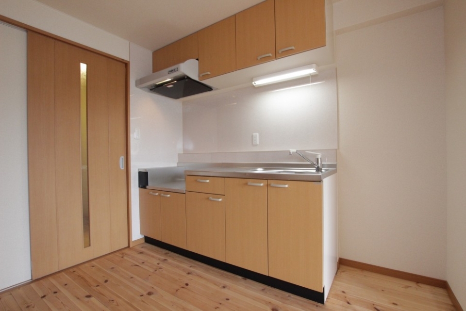 キッチンの色もナチュラルカラーでGOOD。