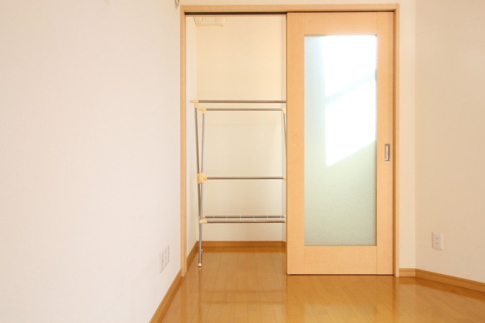 インナーバルコニーに洗濯物を