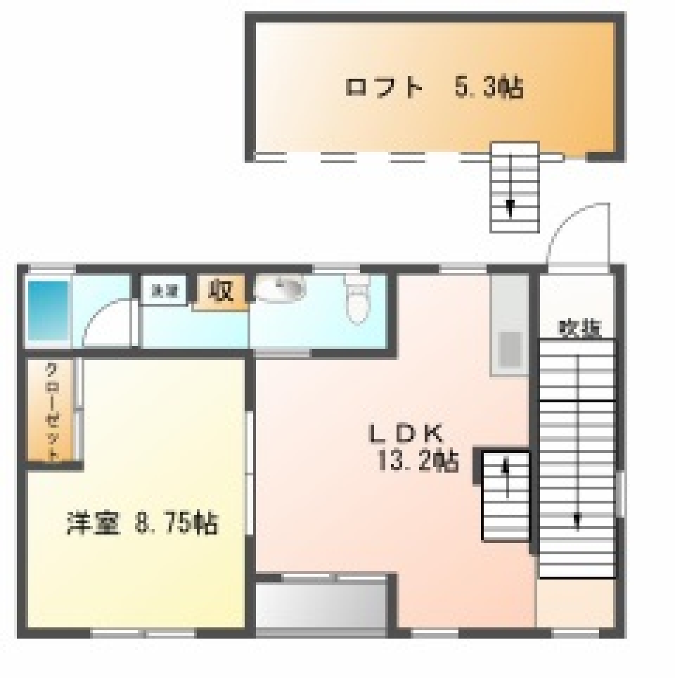 Love Blueの間取り図