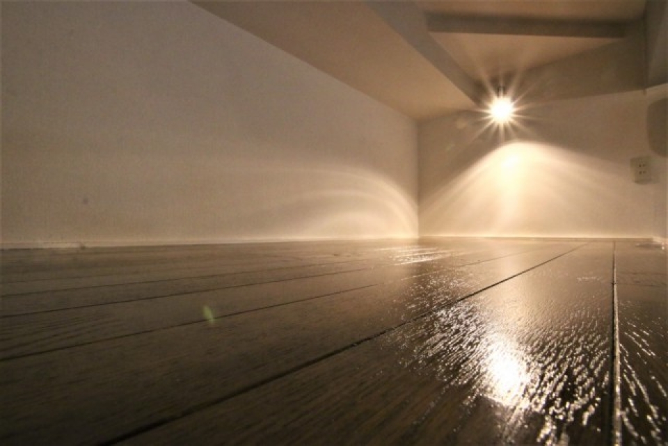 ロフトはちょうど2段ベッドの上くらいの高さです。ここは寝室ですね。