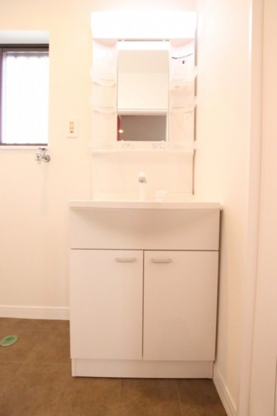 清潔感のある洗面所。