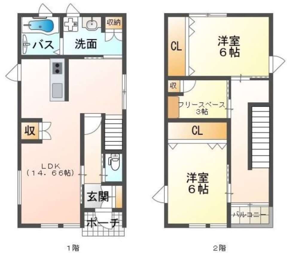 FREE STYLEの間取り図