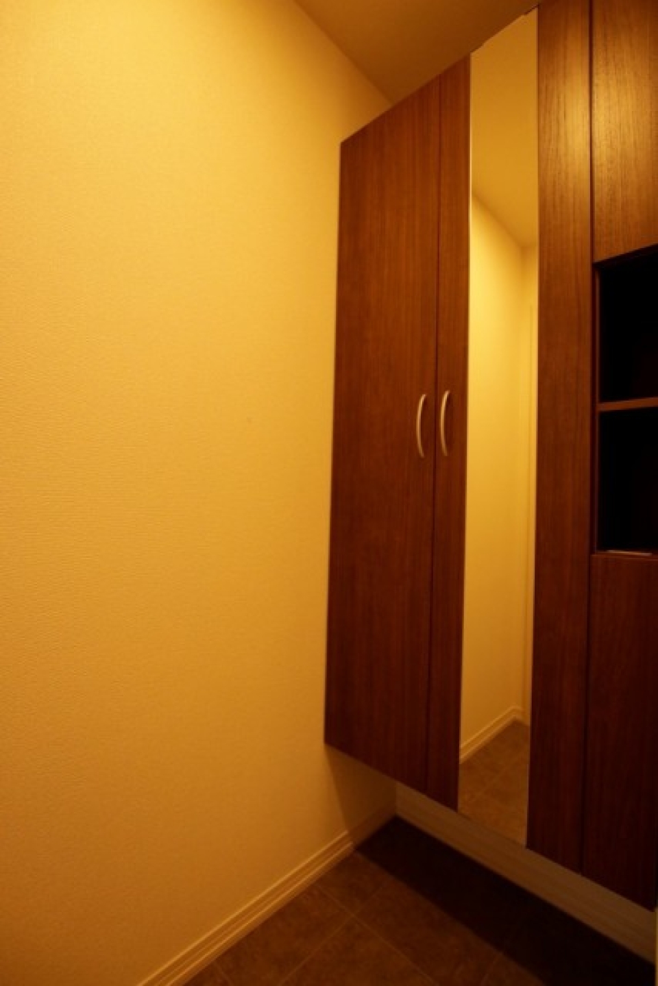 シューズボックス鏡付き