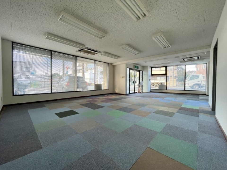 カラフルなクッションフロア。