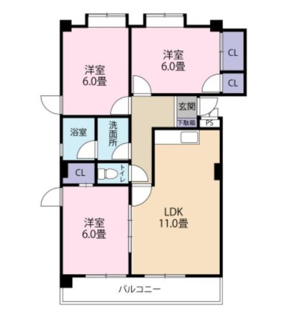 YELLOW &times; YELLOWの間取り図