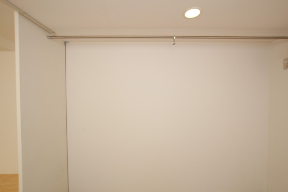 収納は扉のないオープンクローゼット。