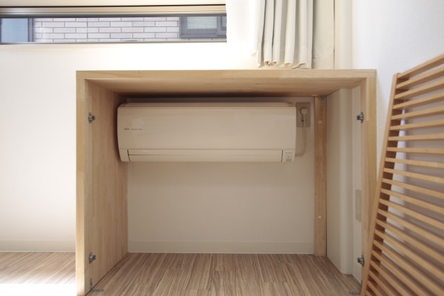 1階のエアコンはこんなところに！？