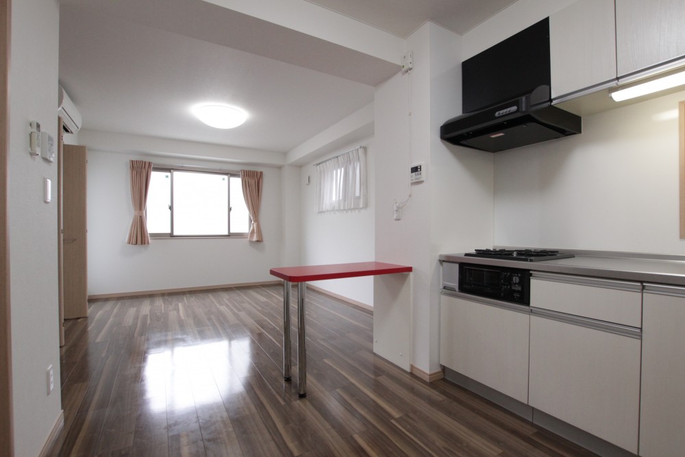 角部屋の特権。窓多数。