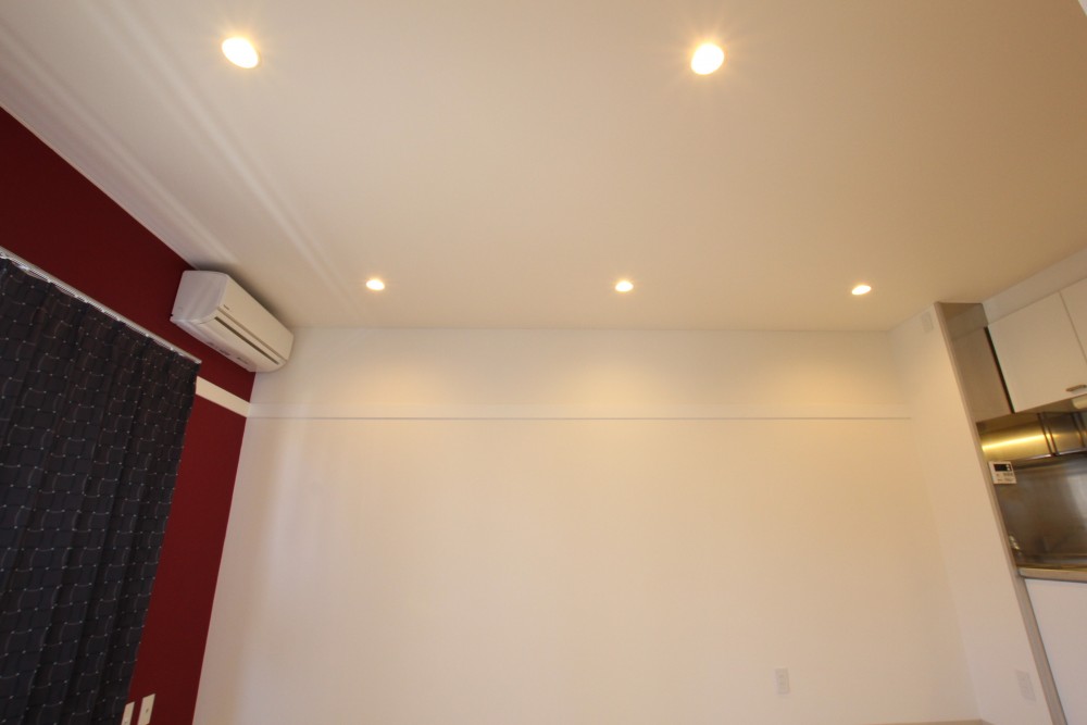 すべてのお部屋がダウンライトを使用し天井スッキリ。