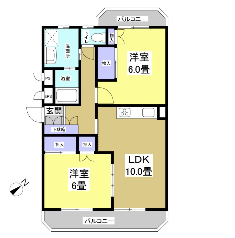 EUROPEAN　LIFEの間取り図