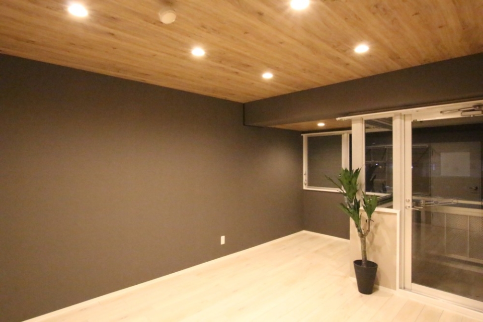 室内照明はダウンライトを採用。
