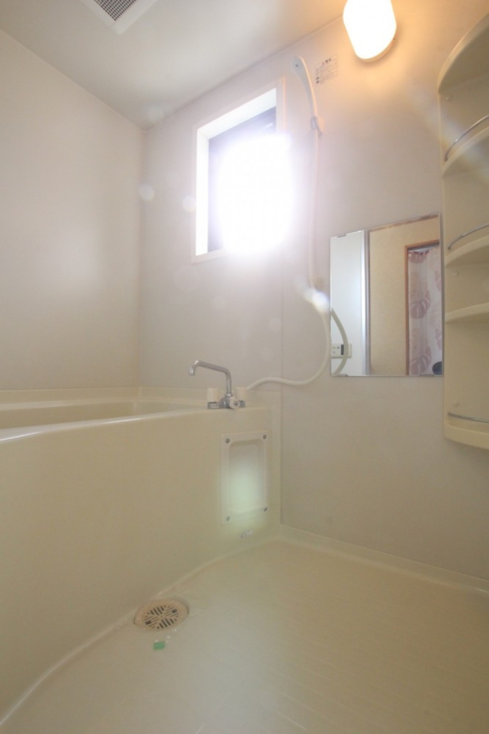 お風呂は窓があって日中も明るい。
