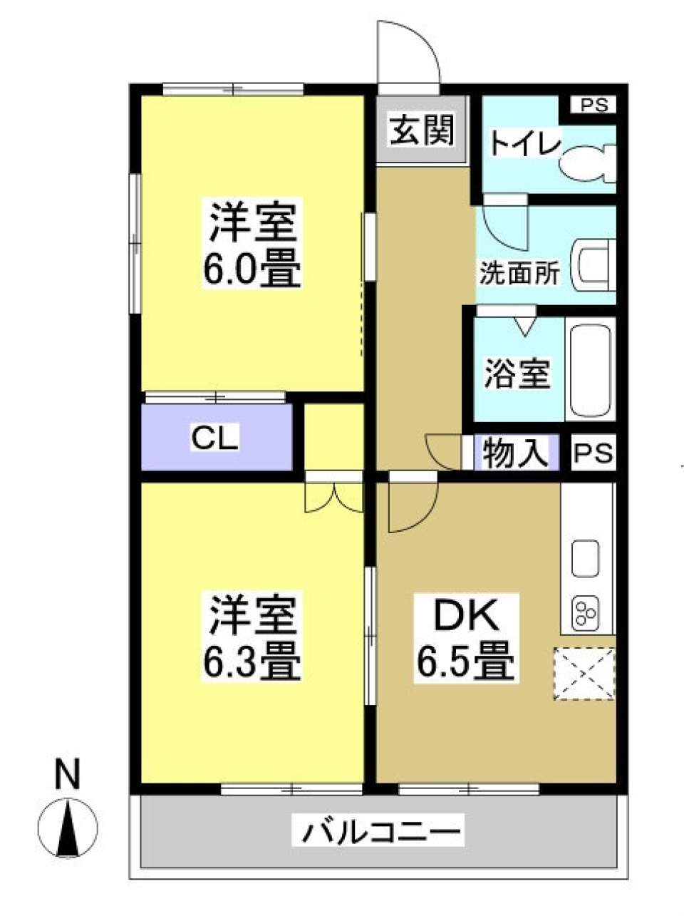 北欧名作照明「レ・クリント」のような&hellip;の間取り図