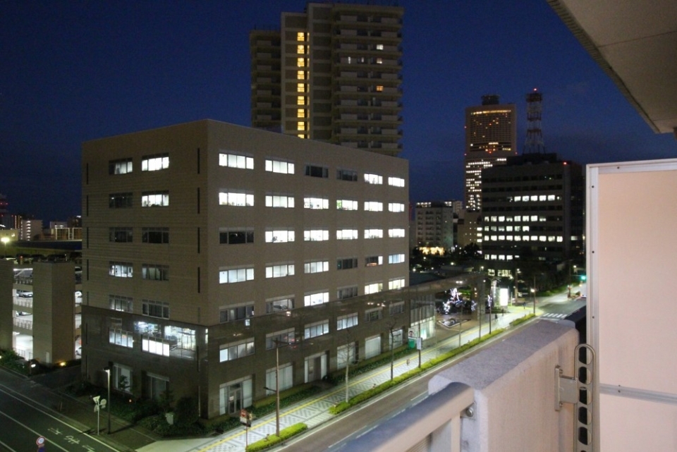 7階部屋から見える景色。