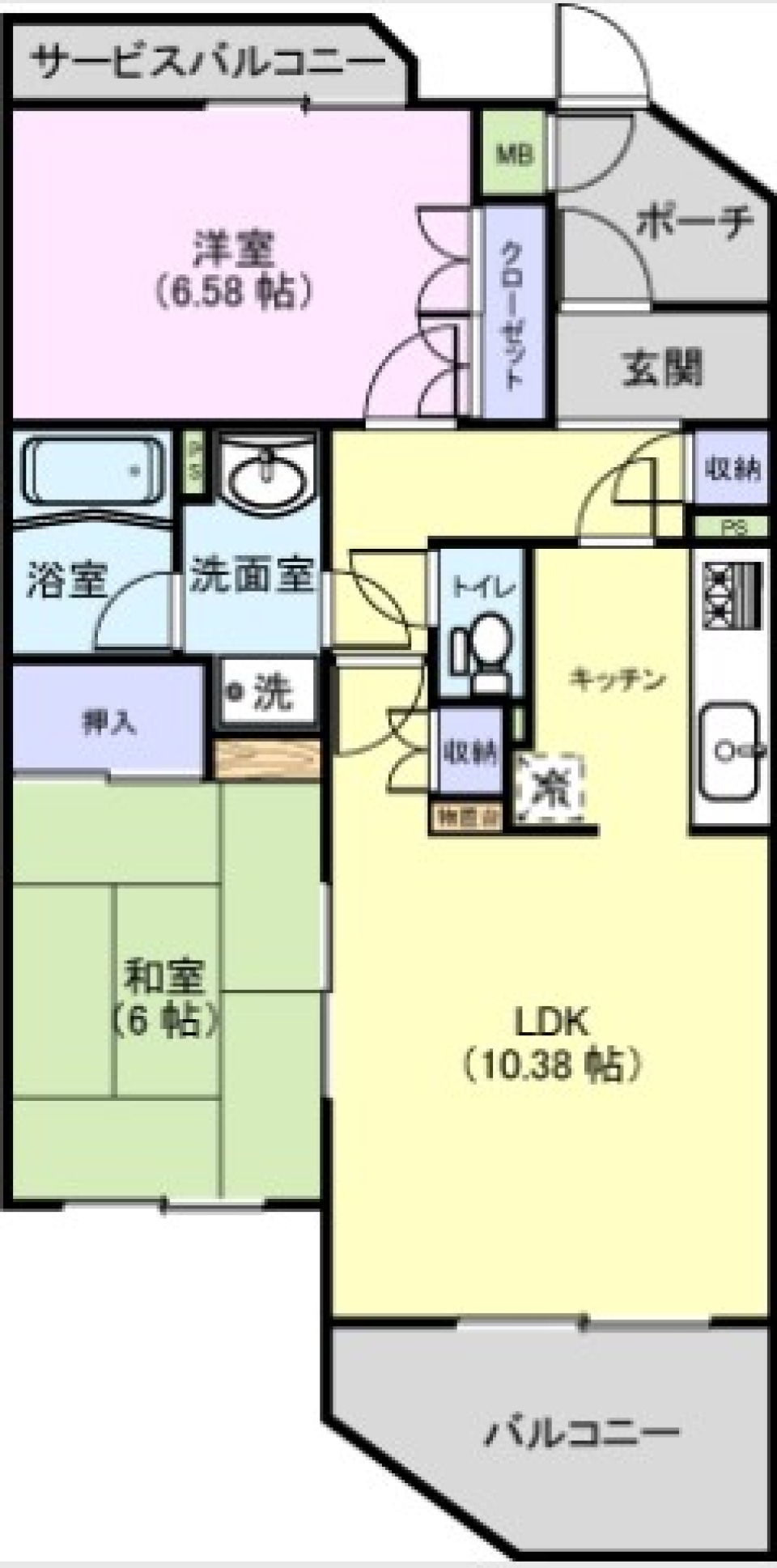 GREENを暮らしに添えての間取り図