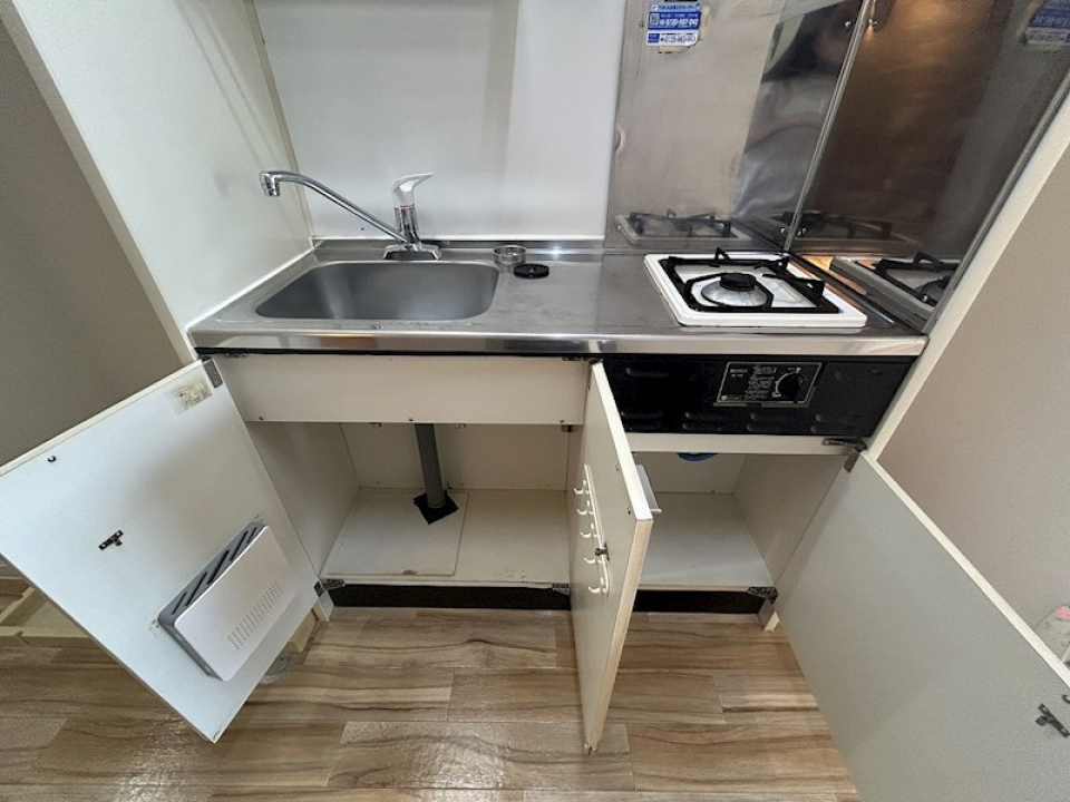 シンク下を有効活用して