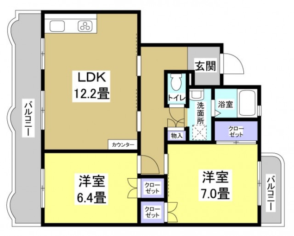 NY BROOOOOKLYN LIFEの間取り図