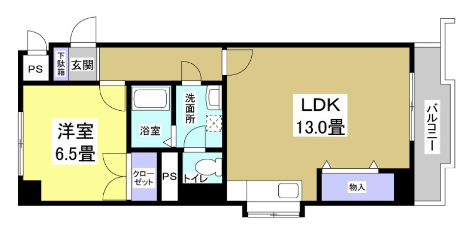 木目ストライプの向こう側。の間取り図