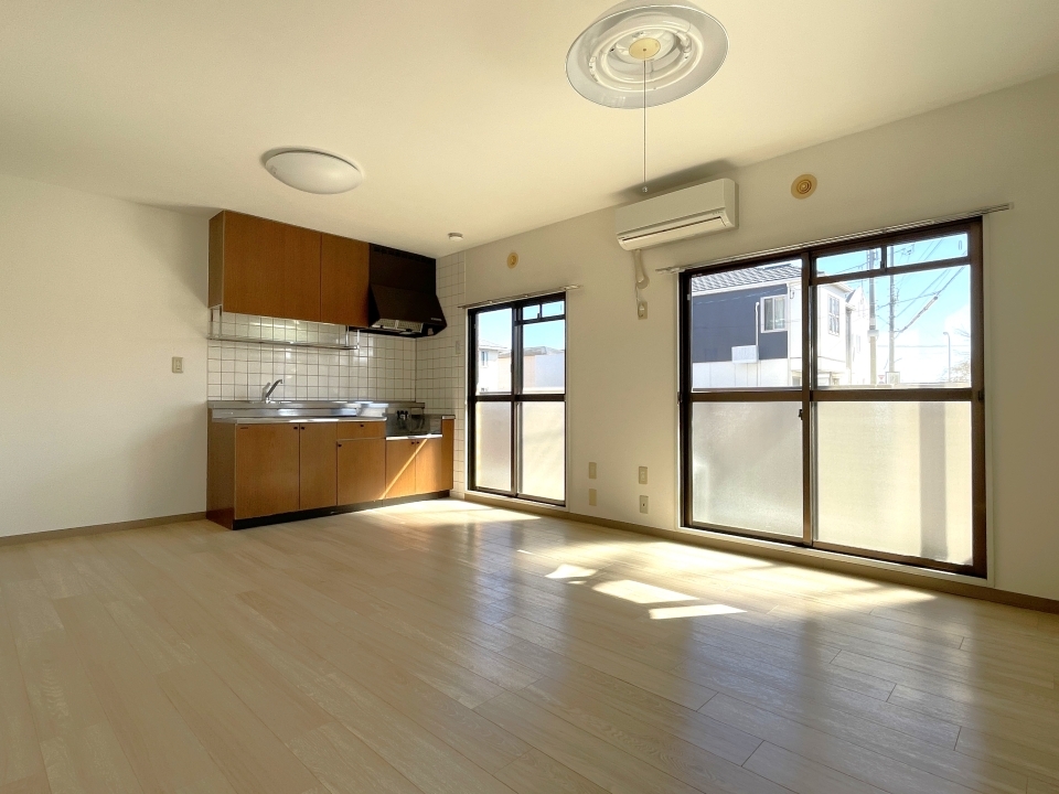 リビングは12帖とちょうどいいサイズ感。