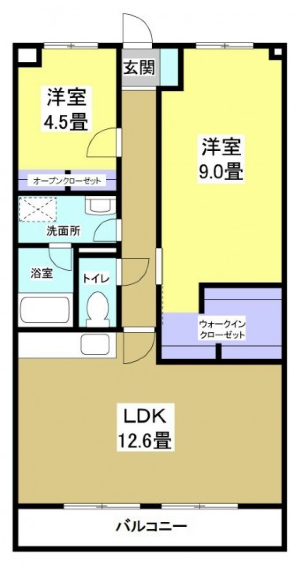 CONBINATION LIFE~ダークピンク&times;グレー~の間取り図