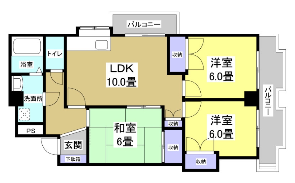 MODERN GRAY HAGIOKAの間取り図